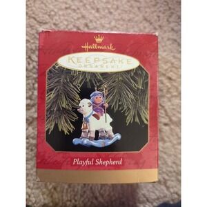 Hallmark Keepsake Ornament 1997 Playful Shepherd with Lamb‎ Rocking  Orig Box
